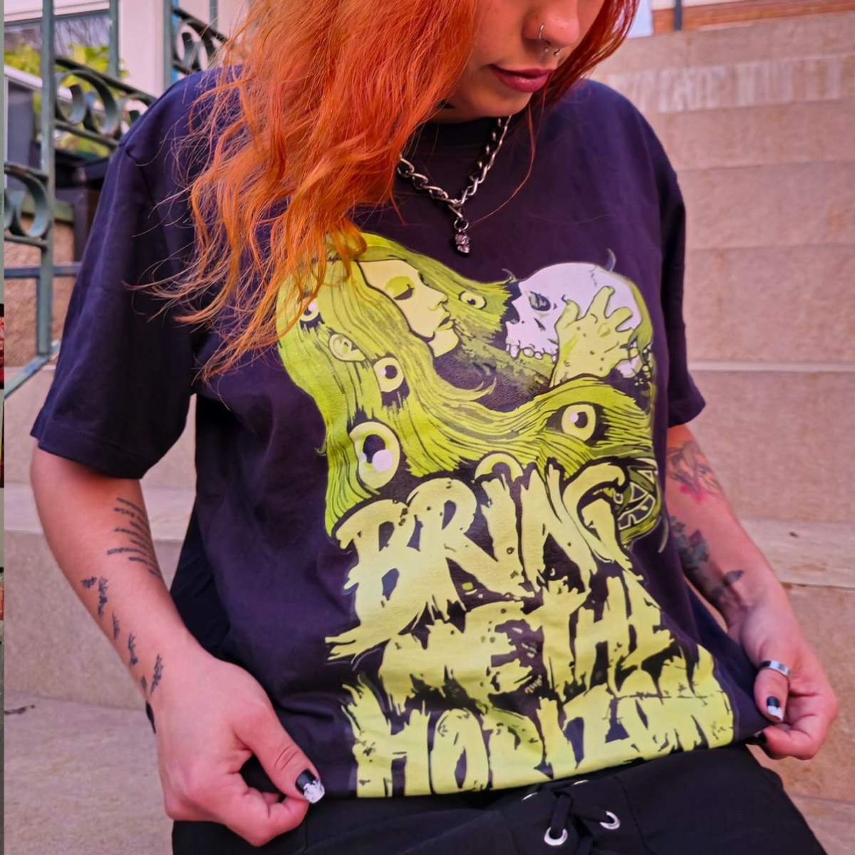 Nome do produto: Camiseta Bring Me The Horizon - Lady&Olavo de Carvalho 