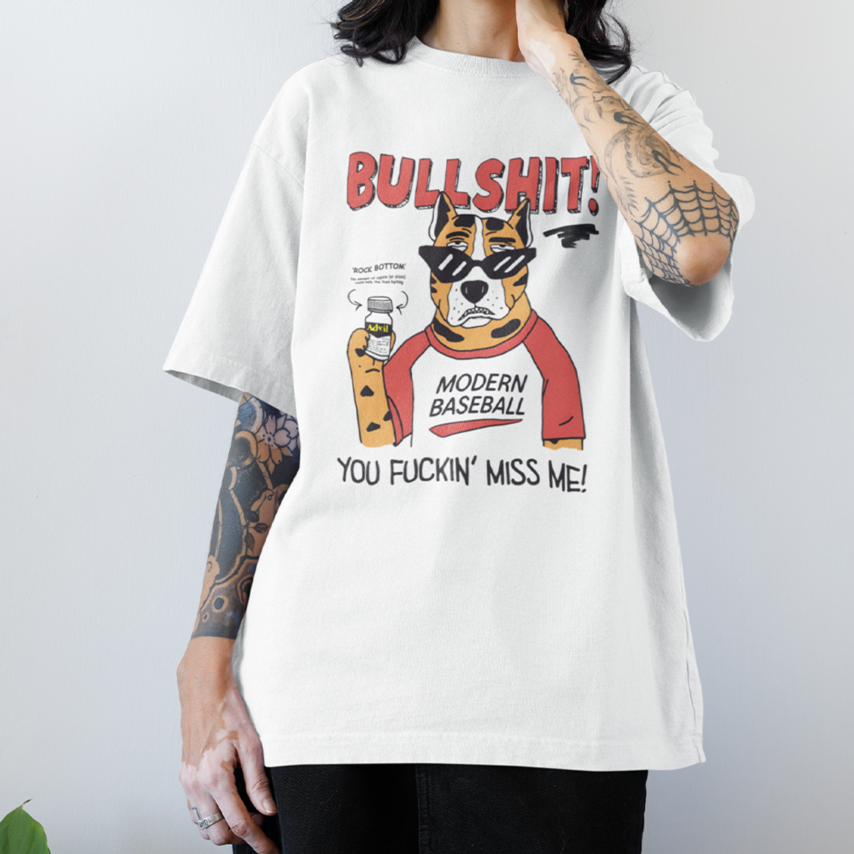 Nome do produto: Camiseta Oversized Modern Baseball - Rock Bottom