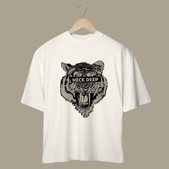 Camiseta Oversized Neck Deep - Tiger