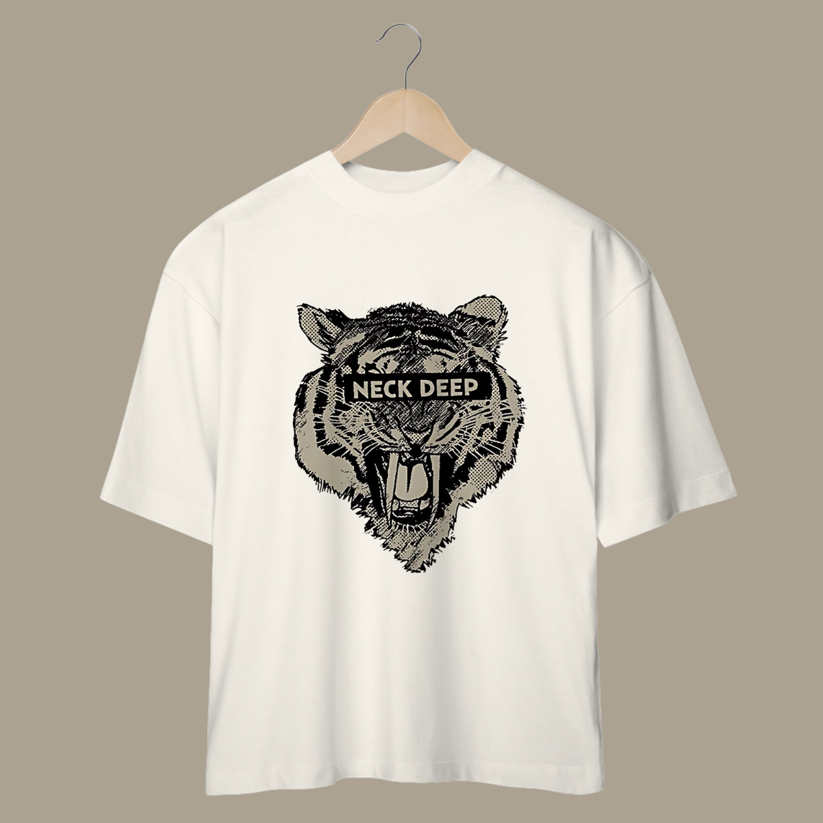 Nome do produto: Camiseta Oversized Neck Deep - Tiger