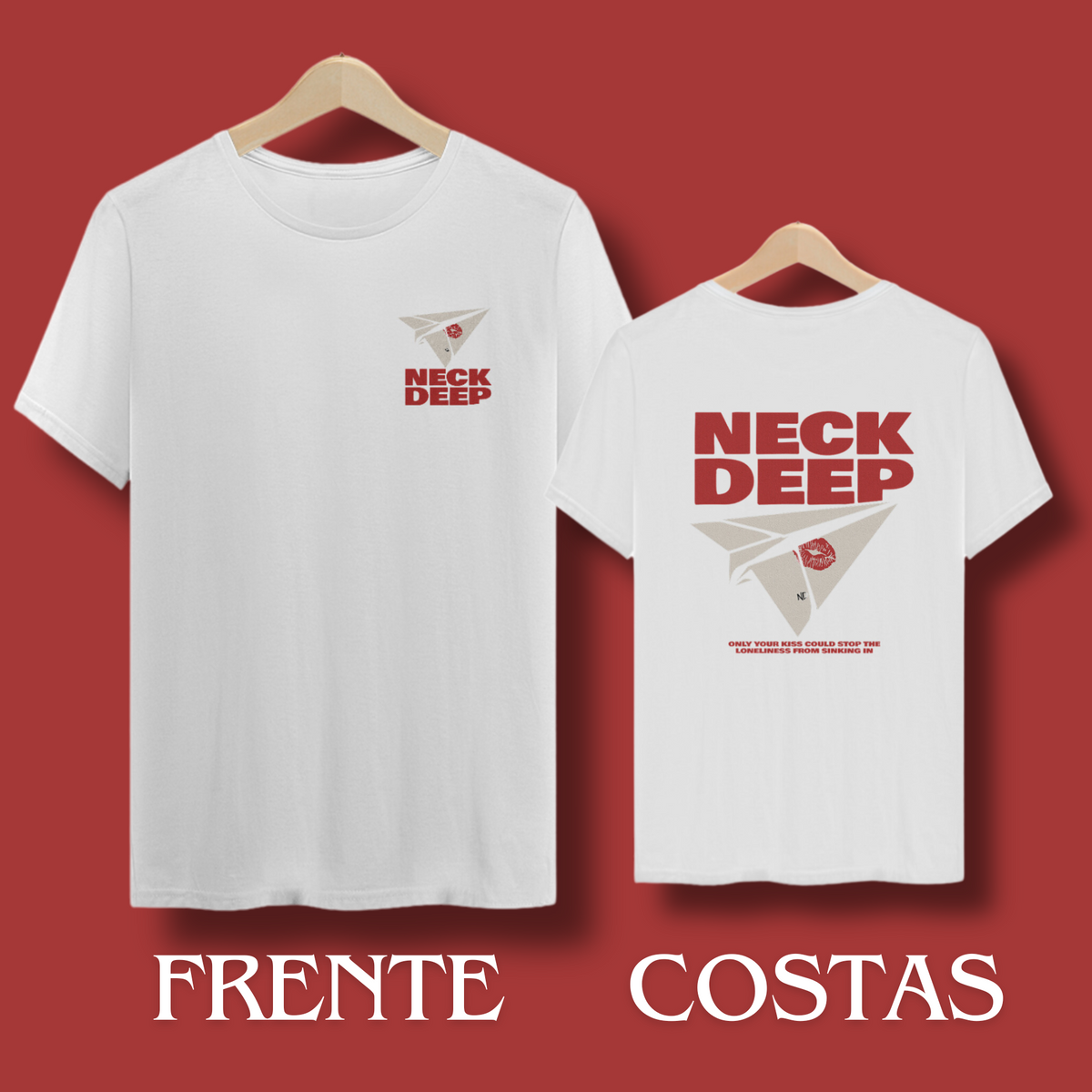 Nome do produto: Camiseta Neck Deep - Paper Airplane