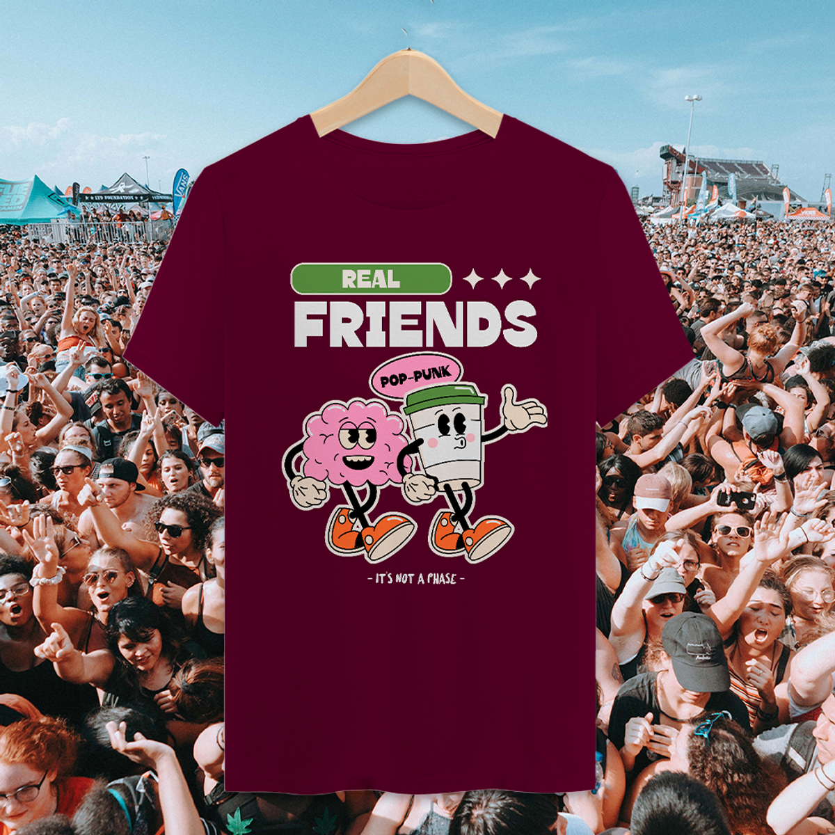 Nome do produto: Camiseta Real Friends Pop-punk
