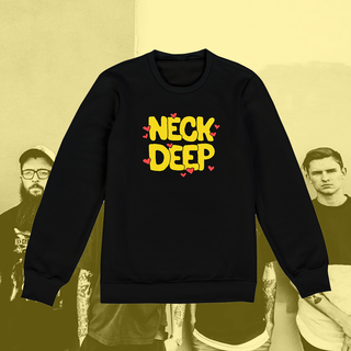 Nome do produtoMoletom Neck Deep - Yellow Logo