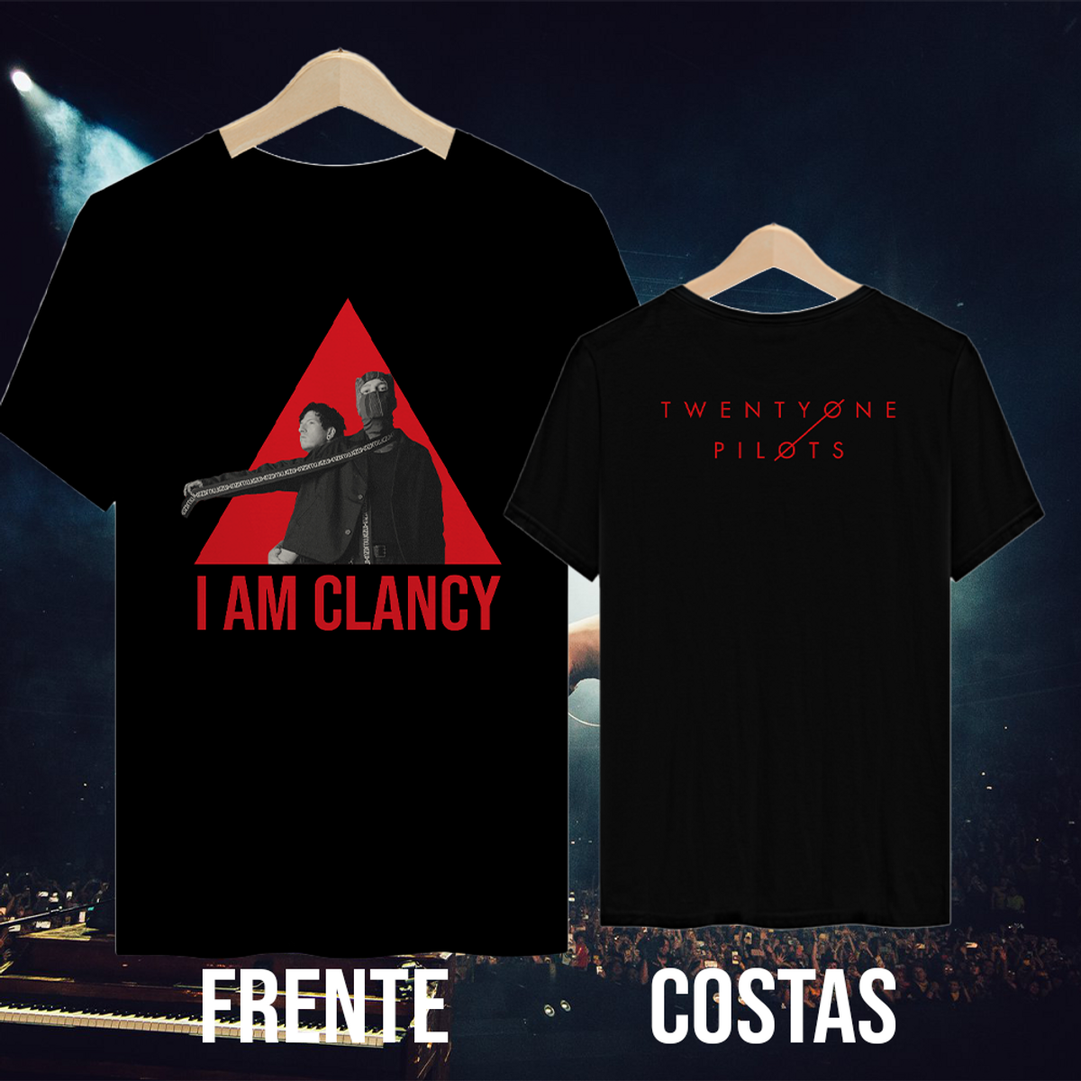 Nome do produto: Camiseta Twenty One Pilots