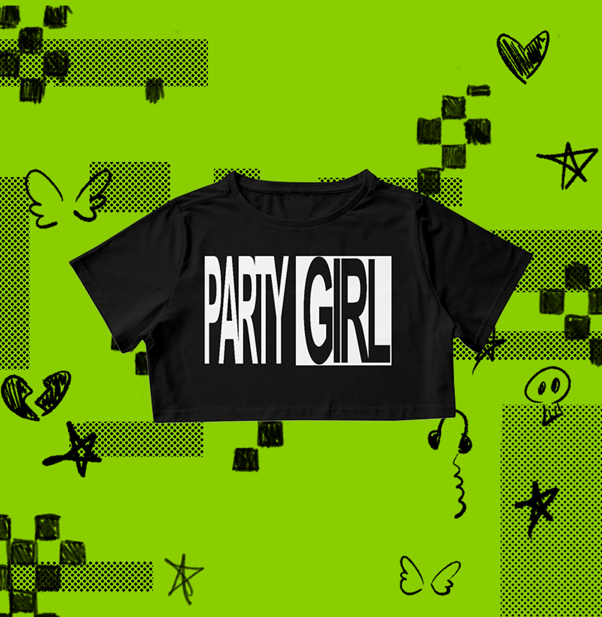 Nome do produto: Cropped Charli XCX - PARTY GIRL
