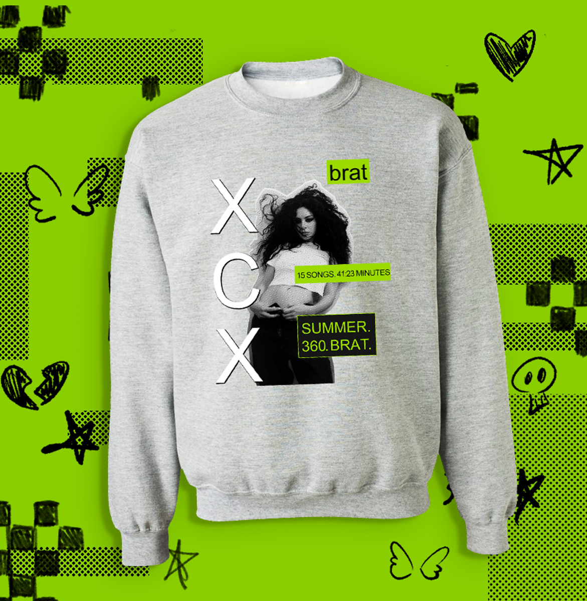 Nome do produto: Moletom Charli XCX - brat album