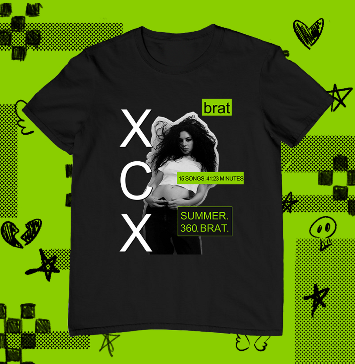 Nome do produto: Camiseta Charli XCX - brat album