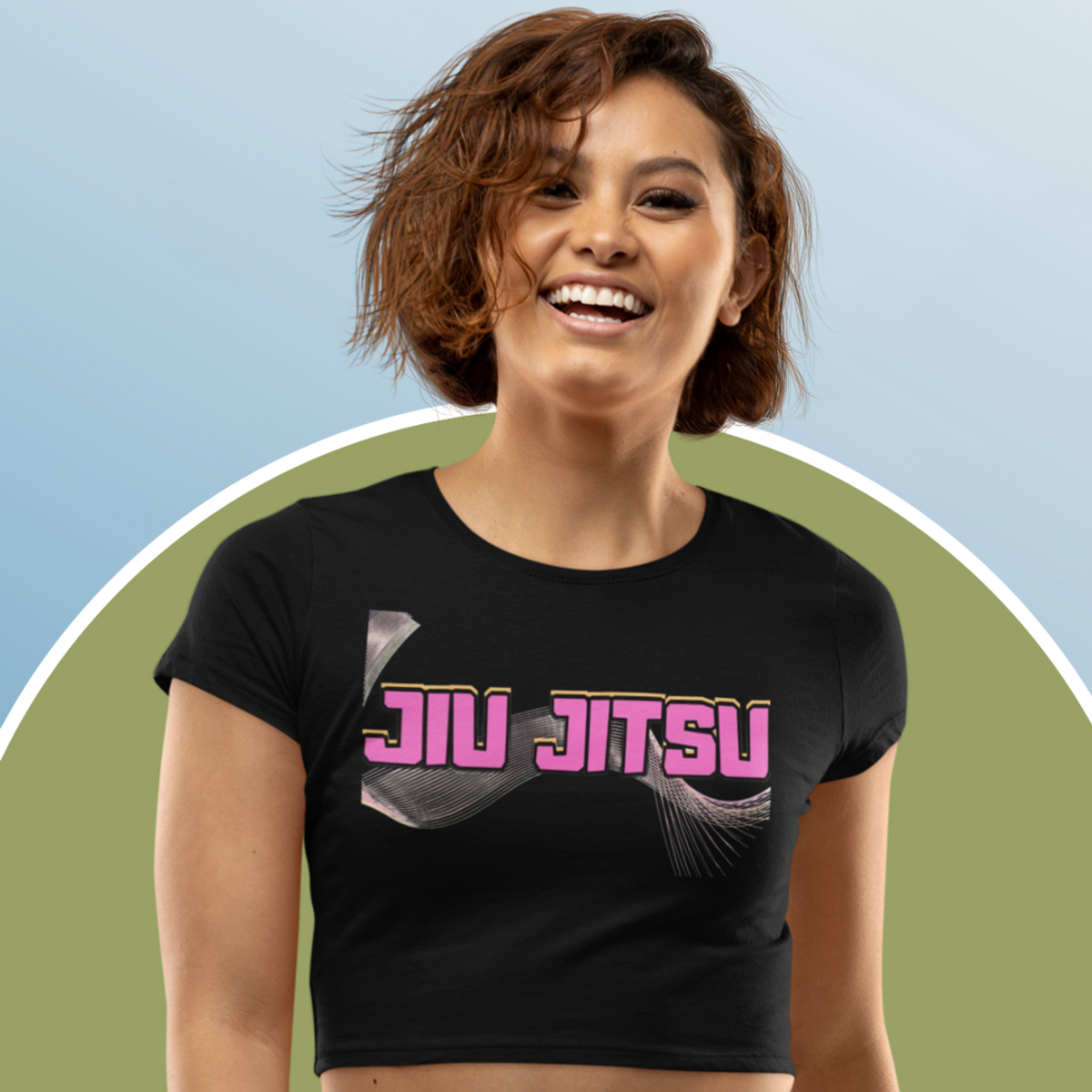 Nome do produto: Camiseta Cropped Jiu Jitsu
