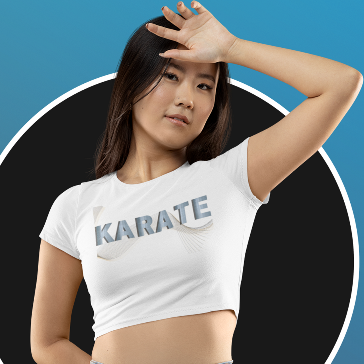 Nome do produto: Camiseta Cropped Karate
