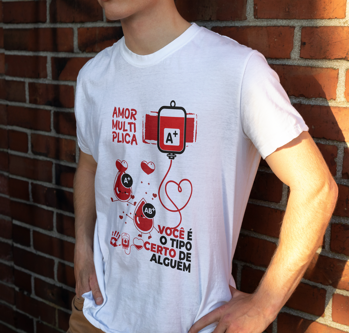 Nome do produto: Camisa Unissex - Doe Sangue - Mod 04