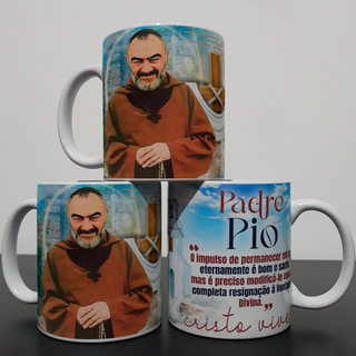 Caneca - Coleção Santos Católicos - Padre Pio