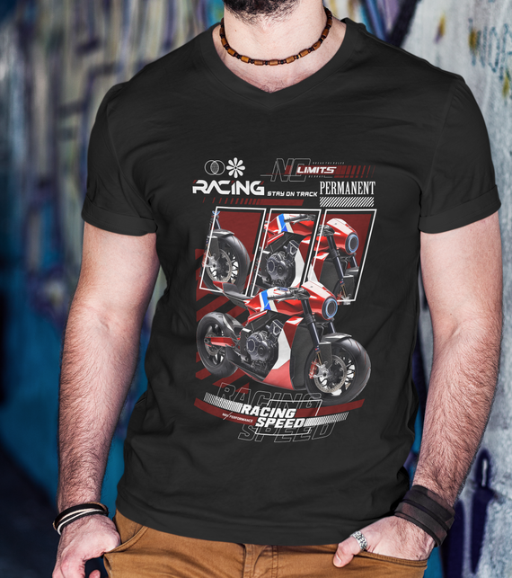 Camisa - Racing sporty motorcycle - Mod 07