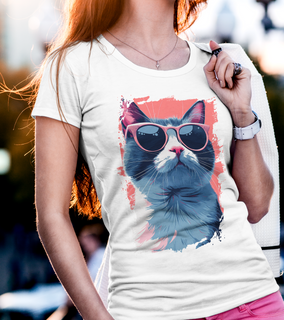 Camisa Estampa - Gatos Styles - Mod 03