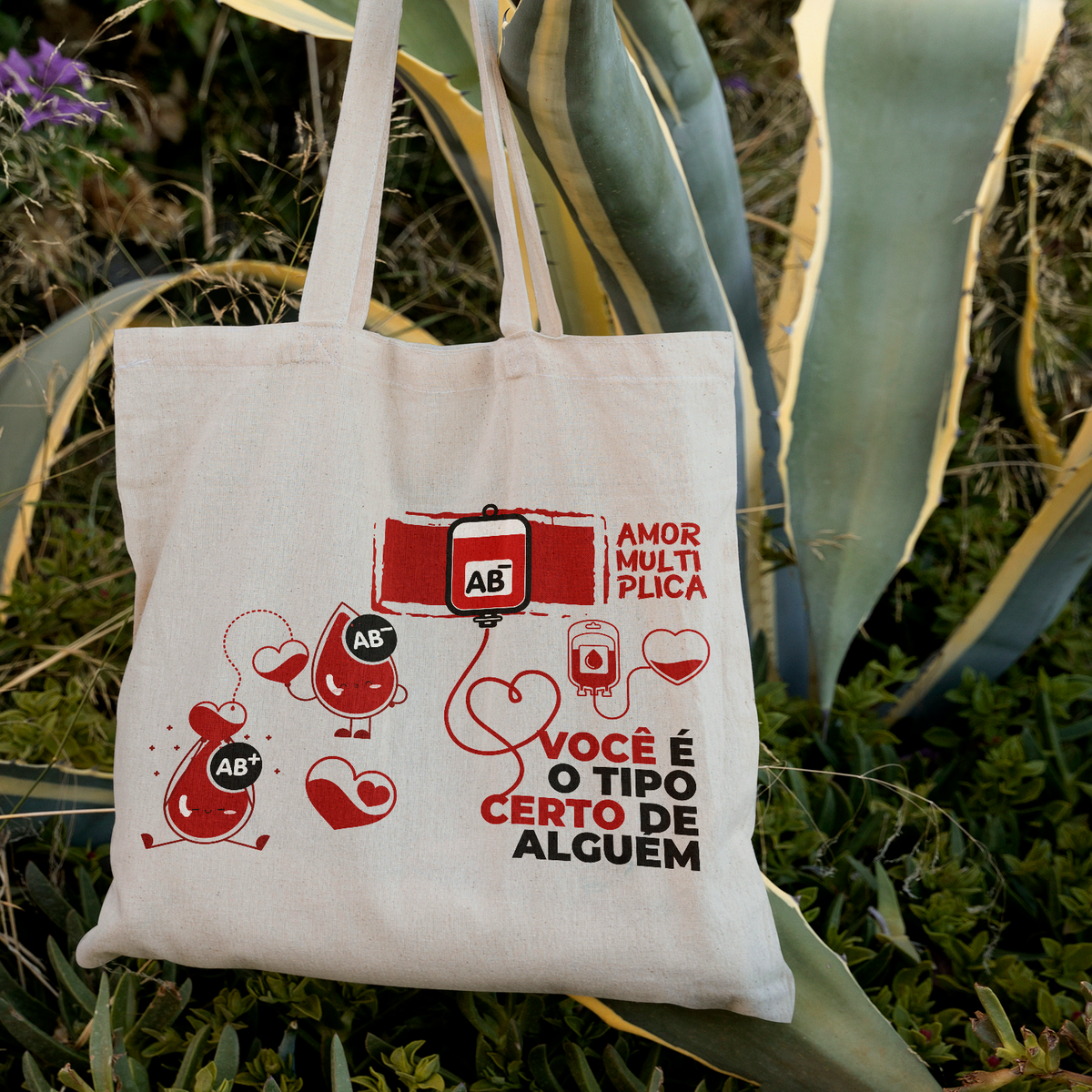 Nome do produto: Ecobag - Tema Doação de Sangue - Mod 03