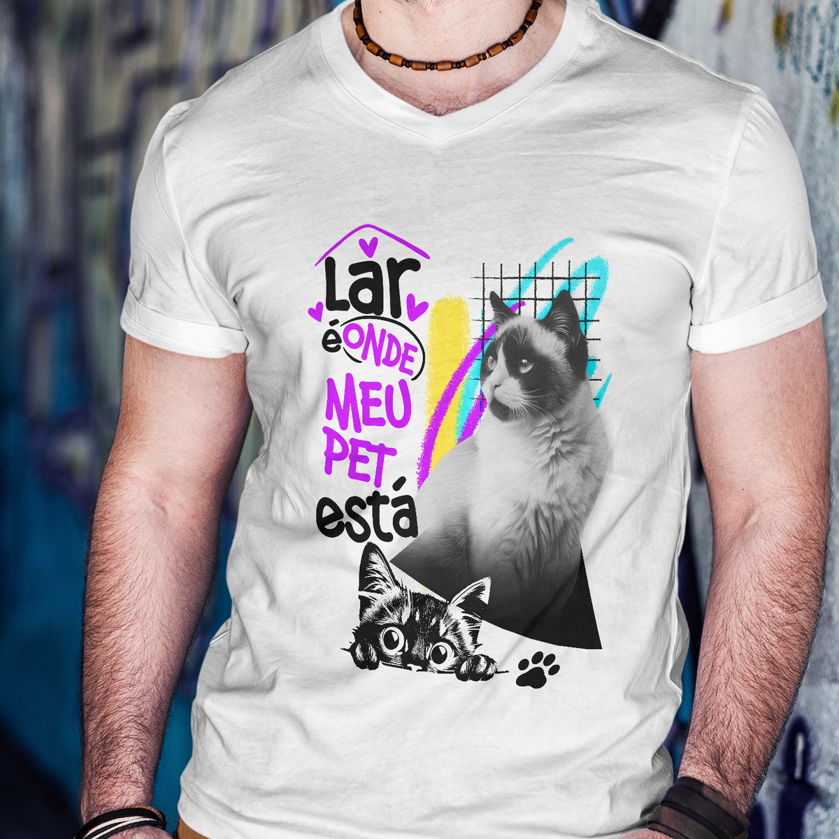 Nome do produto: Camisa Unissex - Moda Meu Pet - Mod 010