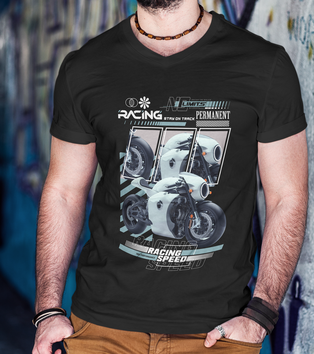 Nome do produto: Camisa - Racing sporty motorcycle - Mod 01