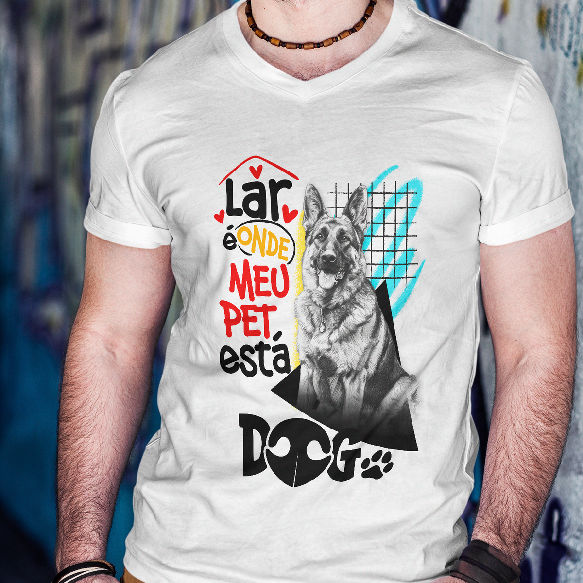 Nome do produto: Camisa Unissex - Moda Meu Pet - Mod 07