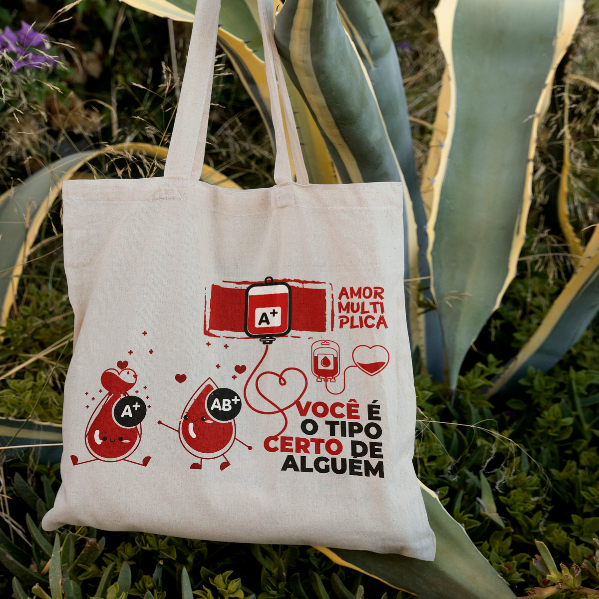 Nome do produto: Ecobag - Tema Doação de Sangue - Mod 05