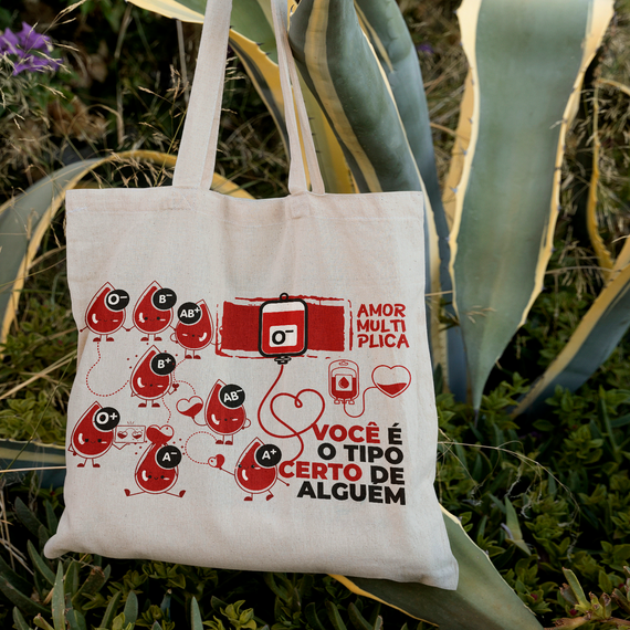 Ecobag - Tema Doação de Sangue - Mod 07