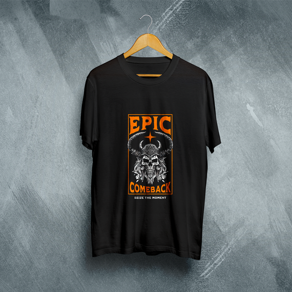 Camiseta Plus Size Vivax - Skull Epic