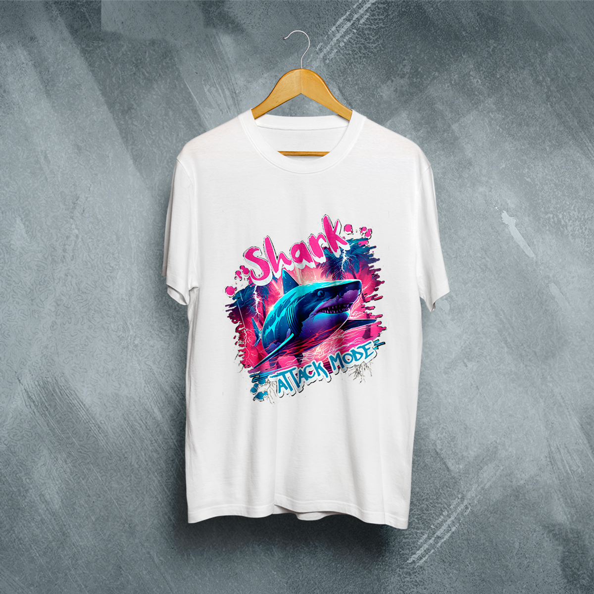 Nome do produto: Camiseta Plus Size Vivax - Shark Attack