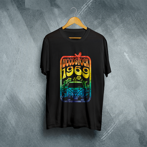 Camiseta Plus Size Vivax - Woodstock 1969