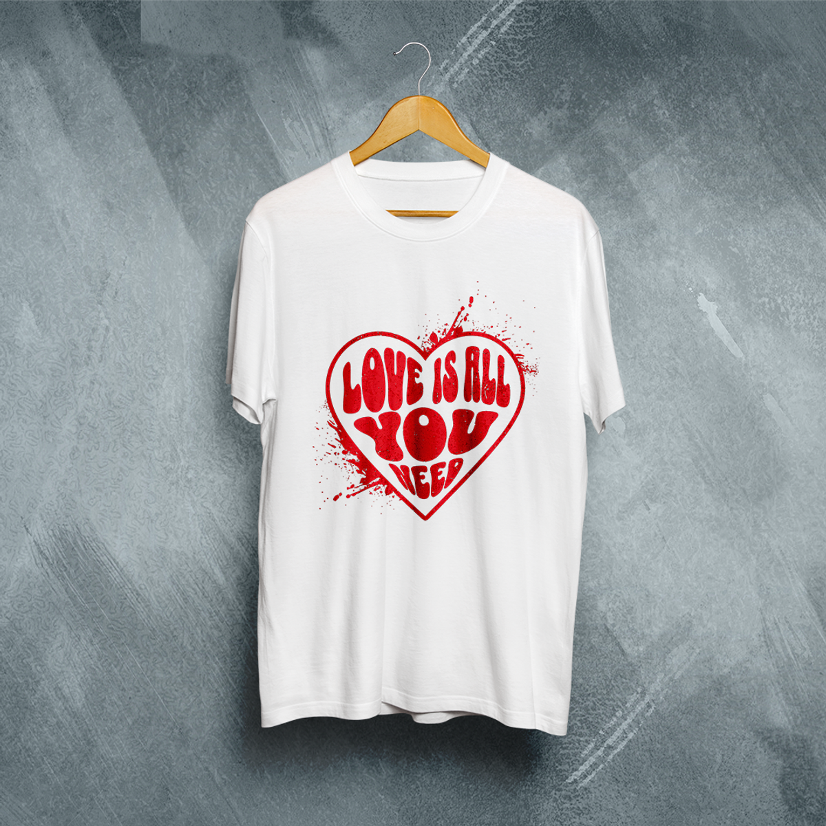 Nome do produto: Camiseta Plus Size Vivax - Love is all you need