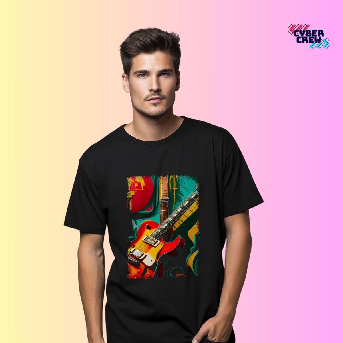 Nome do produto: Camiseta Cyber Guitarra