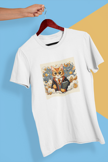 Nome do produtoCamiseta Unissex - Gato Potter Ilustração