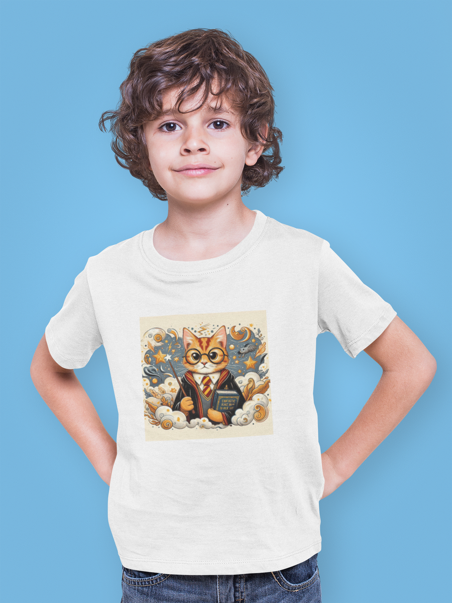 Nome do produto: Camiseta Infantil - Gato Potter