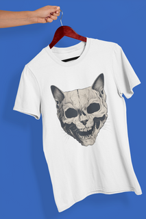 Nome do produtoCamiseta Unissex - Gato caveira