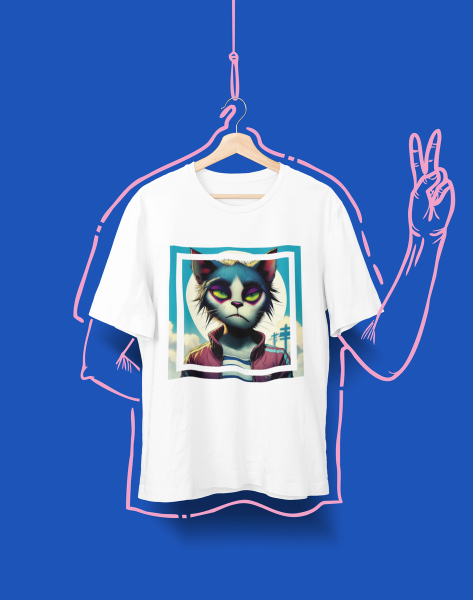 Nome do produto: Camiseta Unissex - Cat Gorillaz