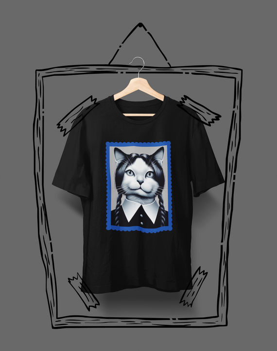 Camiseta Unissex - Gatinha Addams