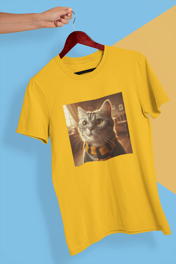 Camiseta Unissex - Gato Potter Lufa-Lufa