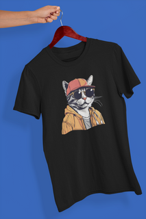 Nome do produtoCamiseta Unissex - Gato Rapper