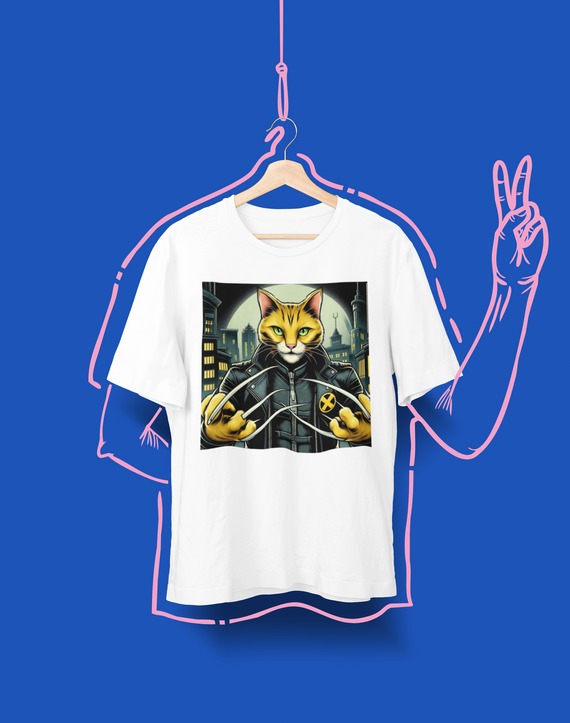 Camiseta Unissex - Gato Wolverine