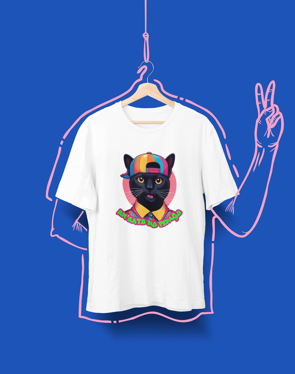 Nome do produto: Camiseta Unissex - Um gato no pedaço