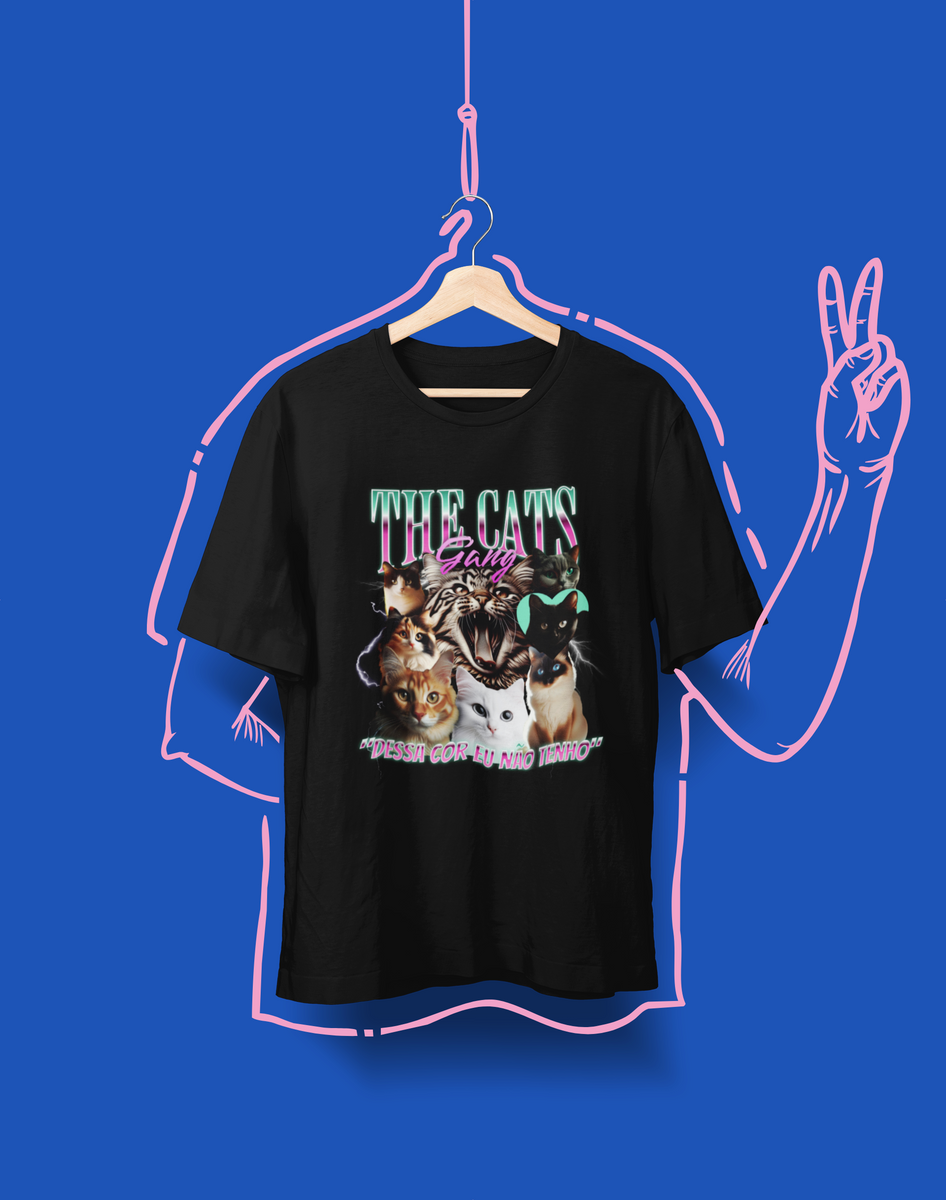 Nome do produto: Camiseta Unissex - The Cats Gang