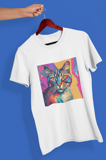 Camiseta Unissex - Gato color