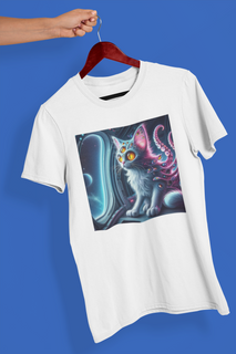 Camiseta Unissex - Gato extraterrestre