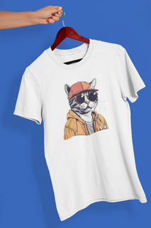 Camiseta Unissex - Gato Rapper