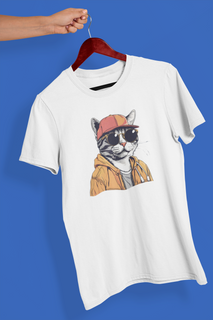 Nome do produtoCamiseta Unissex - Gato Rapper