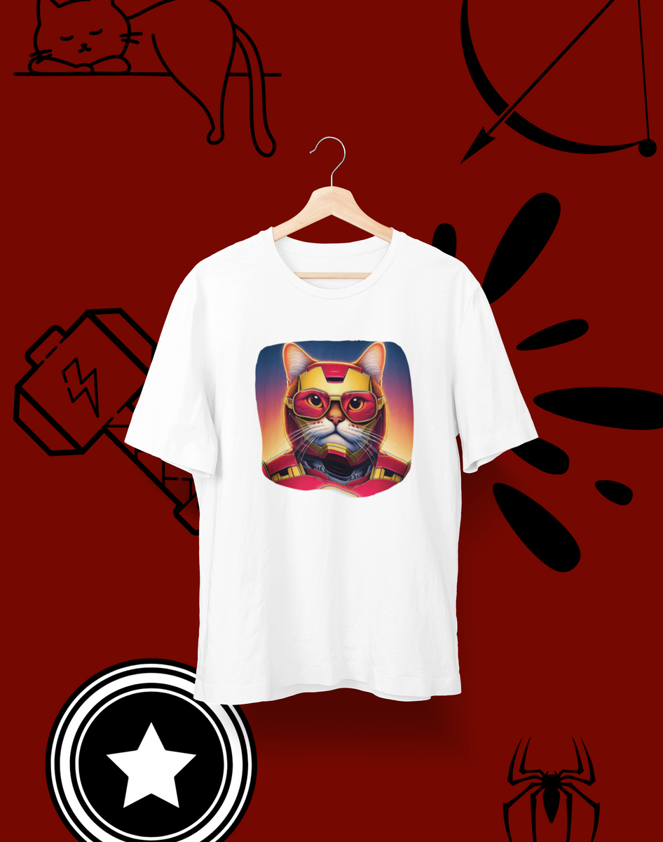 Nome do produto: Camiseta Unissex - Gato de Ferro