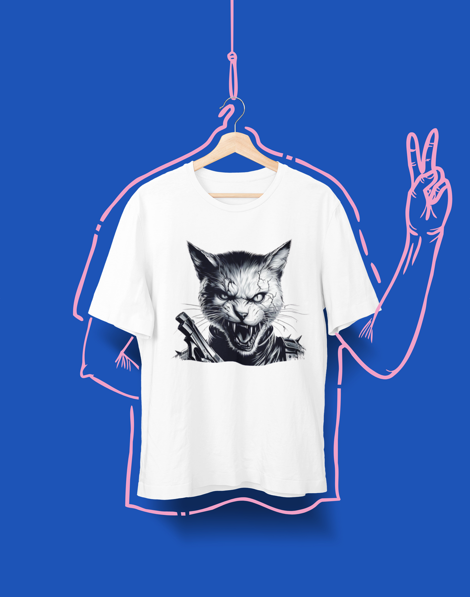 Nome do produto: Camiseta Unissex - Cat Resident Evil 
