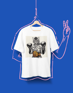 Camiseta Unissex - Gato Boxe