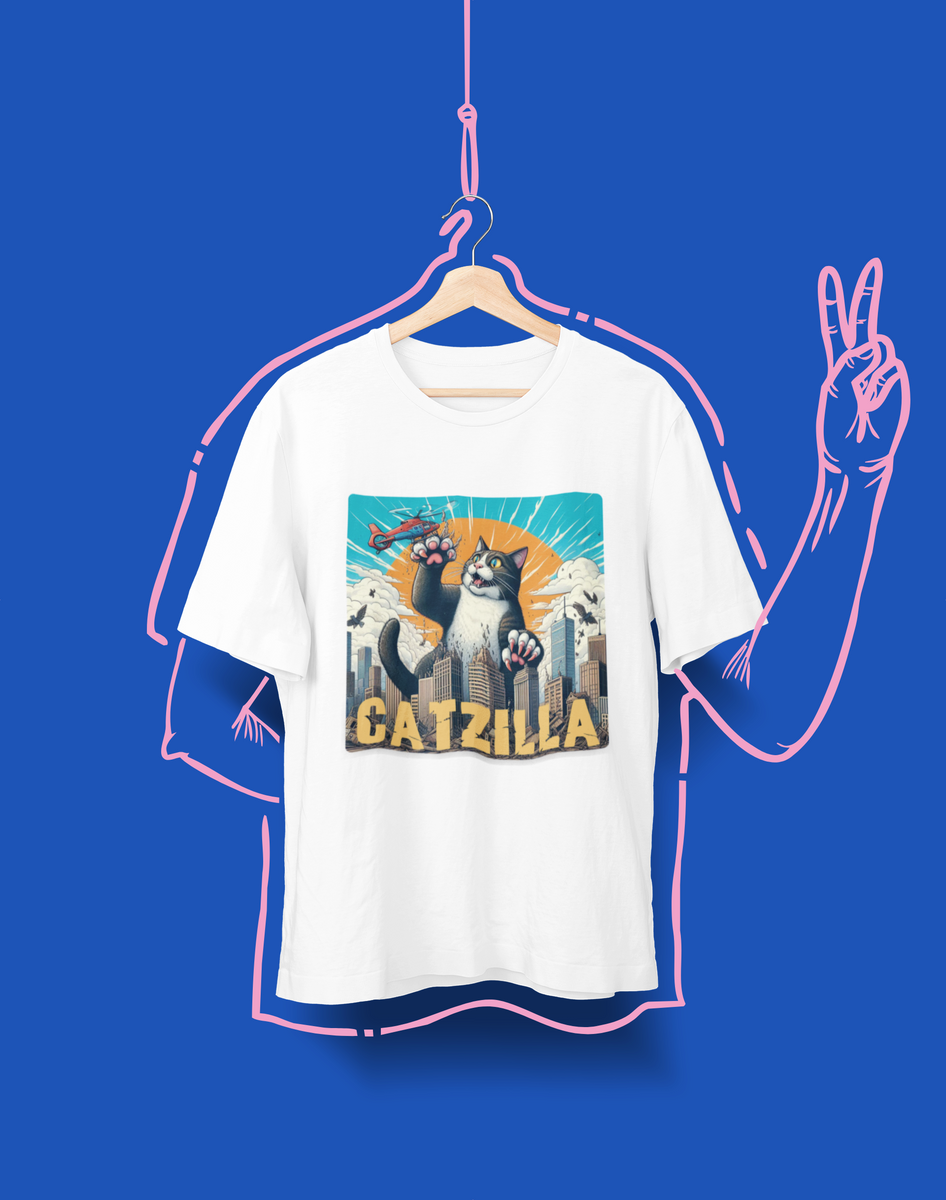 Nome do produto: Camiseta Unissex - Catzilla