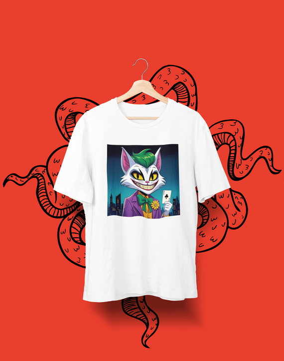 Camiseta Unissex - Gato Coringa