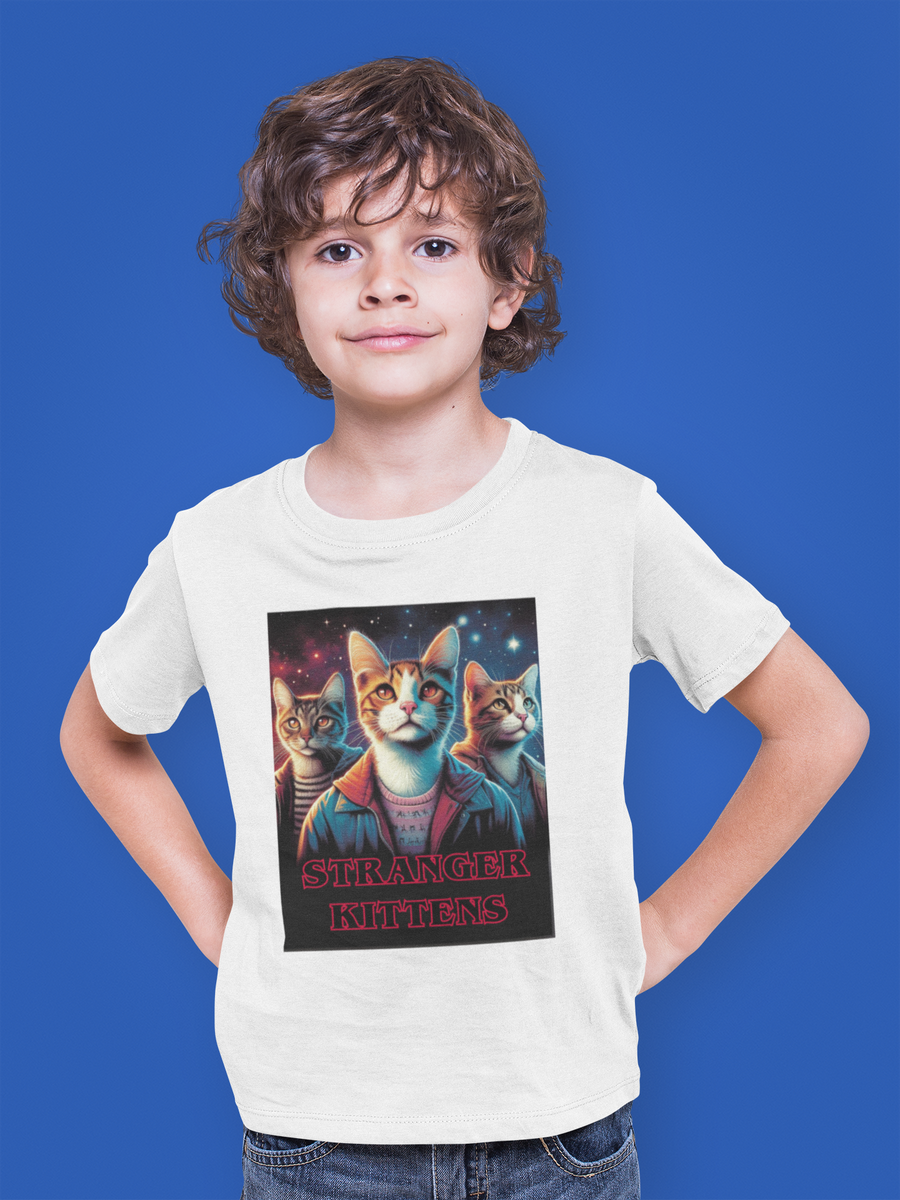 Nome do produto: Camiseta Infantil - Stranger Kittens