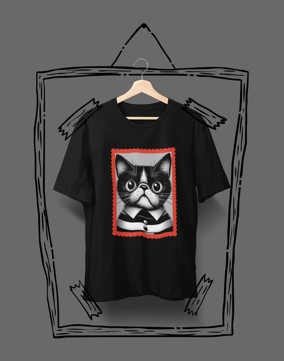 Camiseta Unissex - Gato Feioso Addams