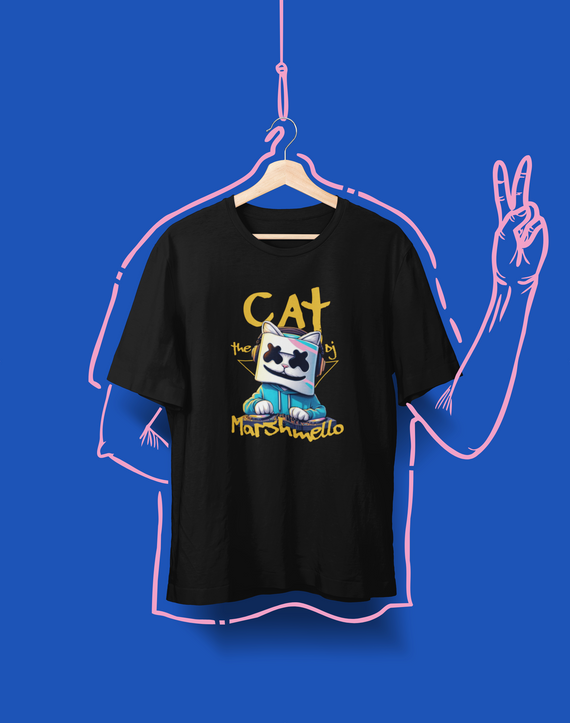 Camiseta Unissex - Cat Marshmello